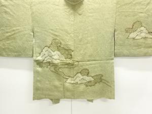 アンティーク　本総絞り　山並み模様絵羽織